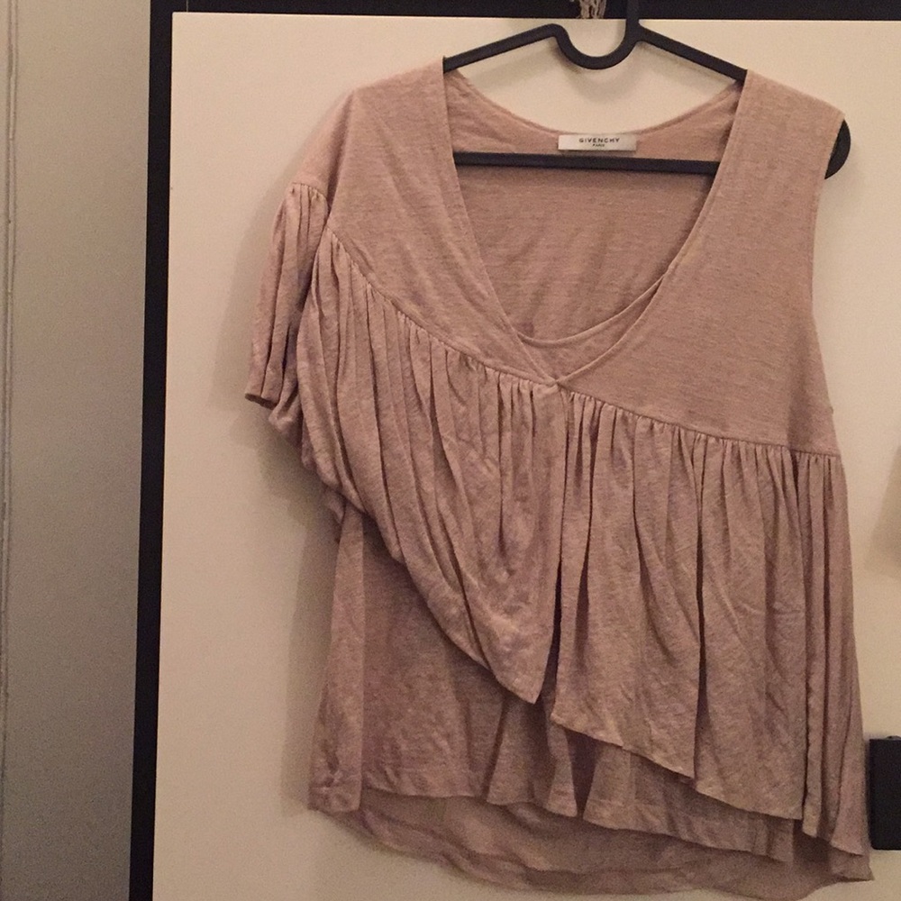 Givenchy draped tan top